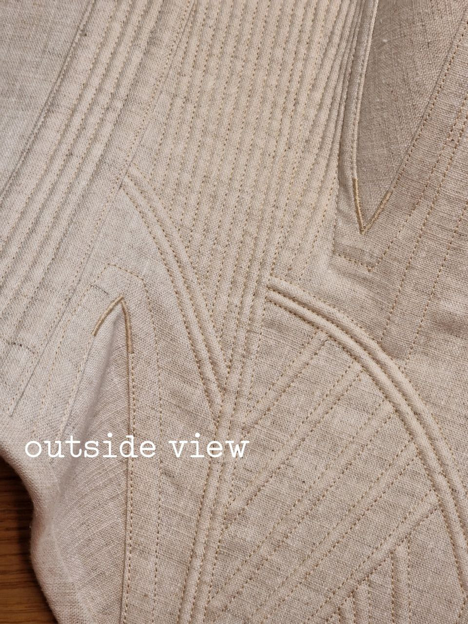 CUSTOM "Annie" 1840s-1860s Corded Linen Corset