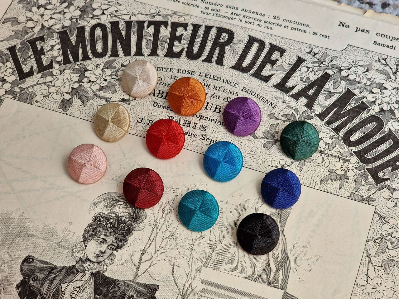 Style #11 - Custom Death's Head Handmade Historical Buttons