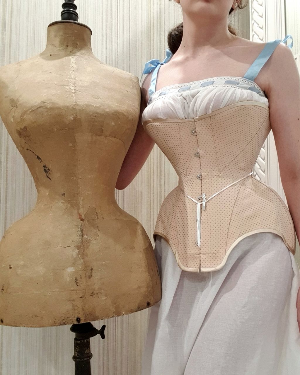 CUSTOM "Maud" Midbust Edwardian Corset