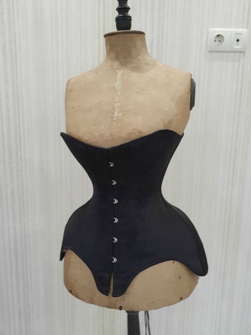 CUSTOM "Maud" Midbust Edwardian Corset