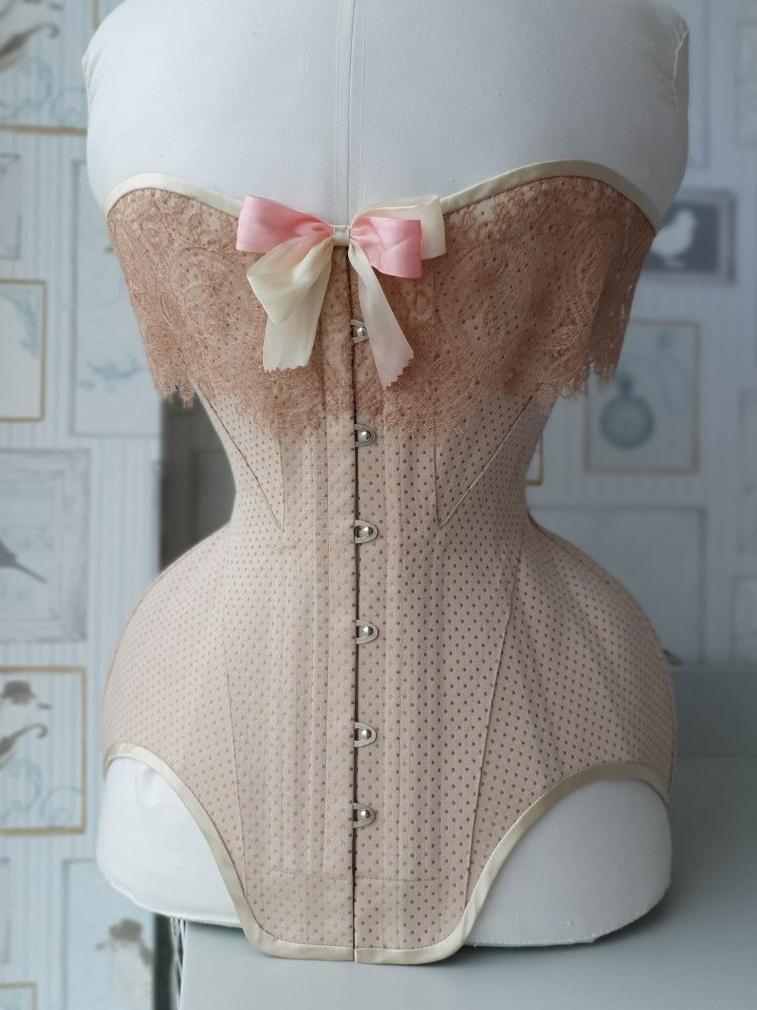 CUSTOM "Maud" Midbust Edwardian Corset