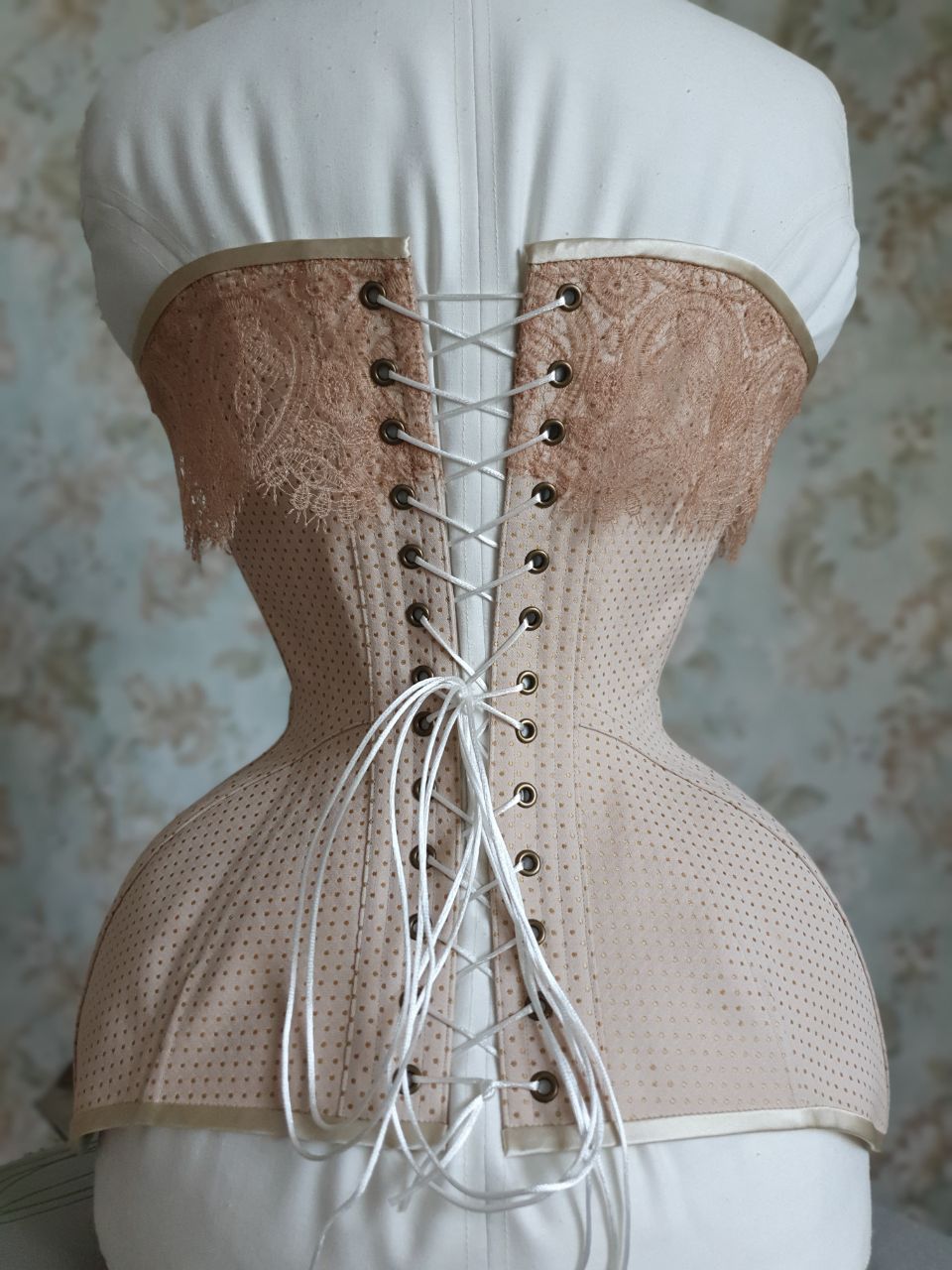 CUSTOM "Maud" Midbust Edwardian Corset